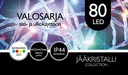 Jääkristalli Ulkovalosarja 80 Led, moniväri