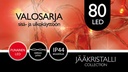 Jääkristalli Ulkovalosarja 80 Led, punainen