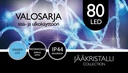 Jääkristalli Ulkovalosarja 80 Led, sininen