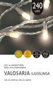 Jääkristalli Ulkovalosarja 240 Led, extra lämmin valkoinen (1 ME)