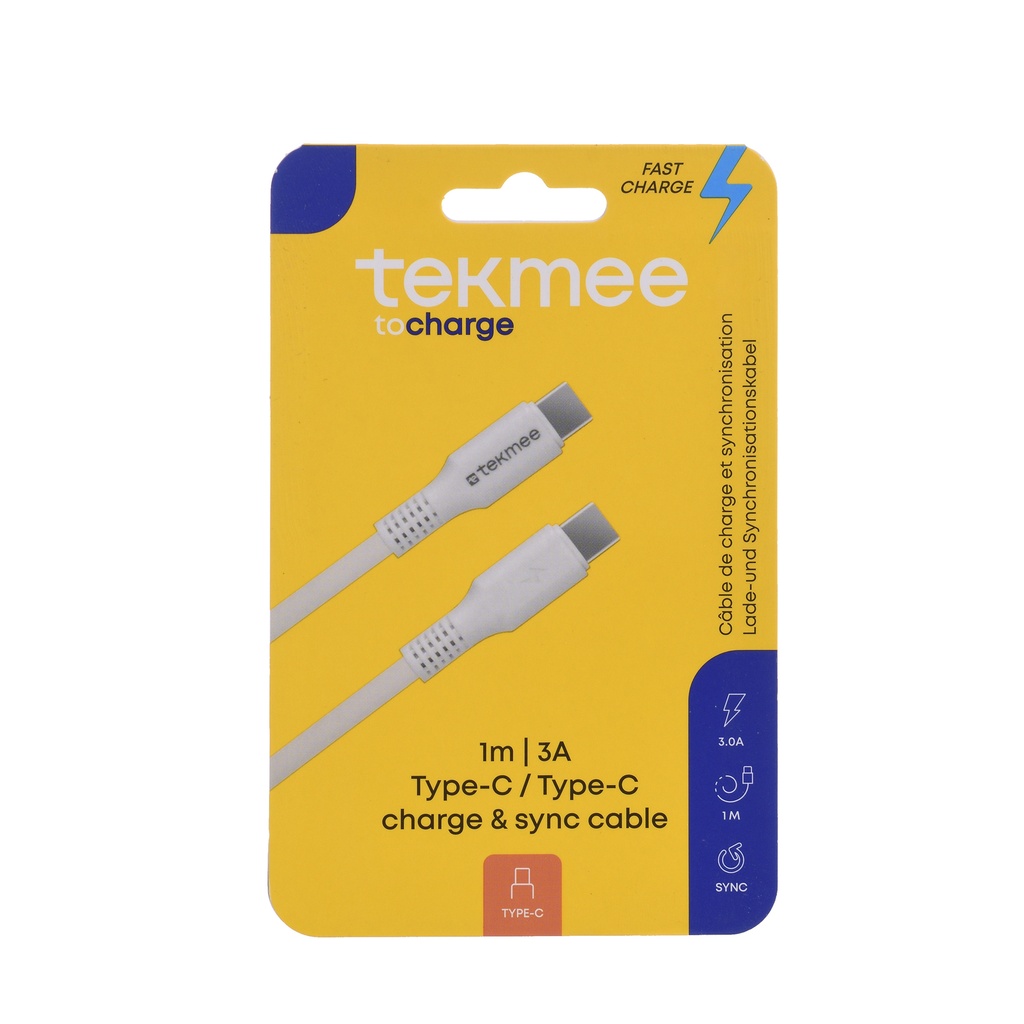 Tekmee type-c/type-c latausjohto