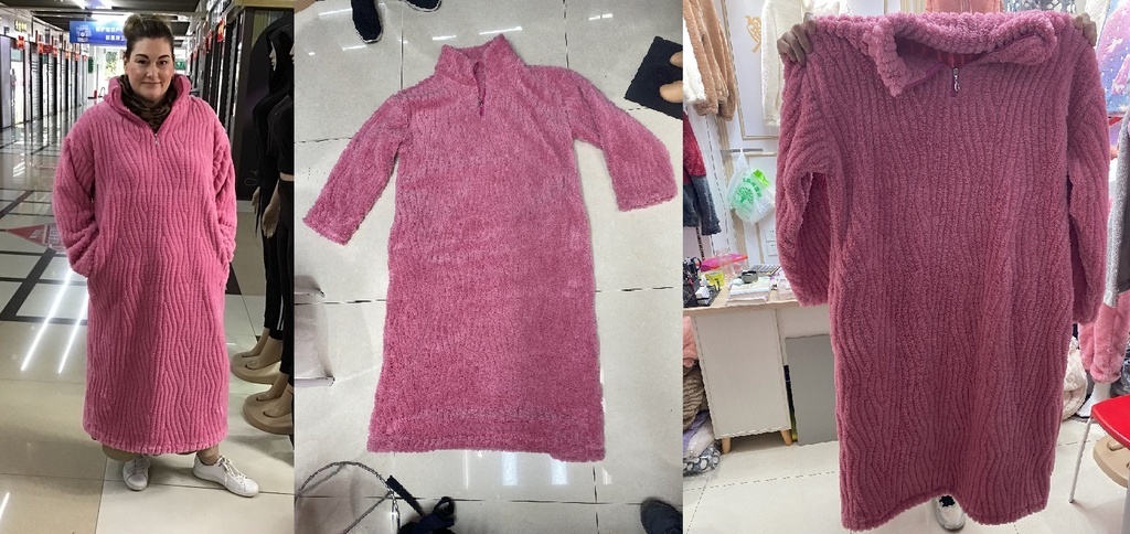 Maxi fleece torkkumekko, 2-kokolaj.: S/M ja L/XL, luonnonvalkoinen