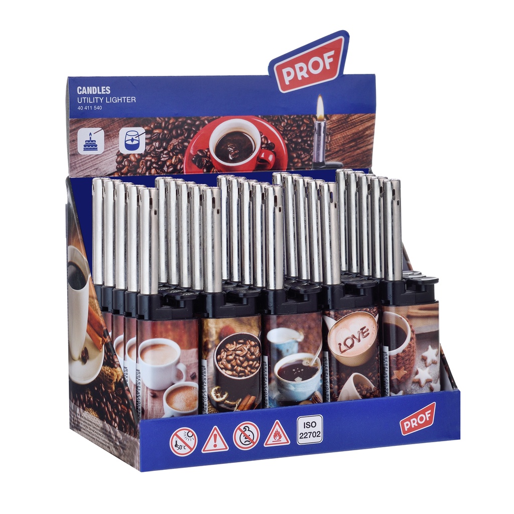 Kynttiläsytytin PROF COFFEE PIEZO, pituus 13cm 