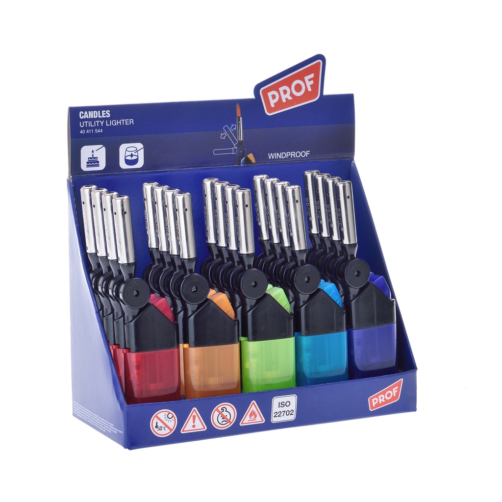 Kynttiläsytytin PROF MINI TURBO STAB FOLDABLE, pituus 12cm 