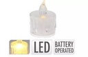 LED tuikkukynttilä kirkas PP, 3,6x5,0cm, sileä pinta