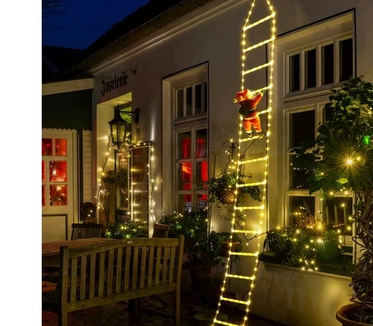 Led-tikkaat kiipeävällä pukilla 228 Led, lämmin valkoinen