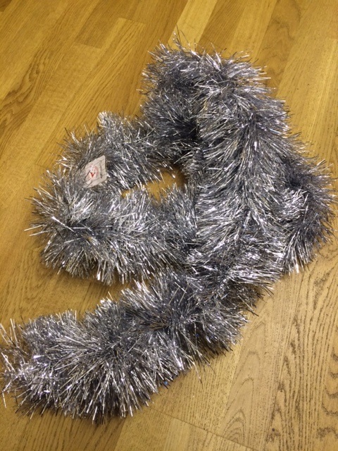 Joulunauha/punos, 7,5cm halk. x 2,0m, HOPEA