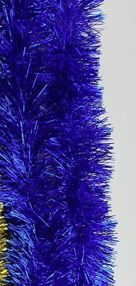 Joulunauha/punos, 7,5cm halk. x 2,0m, SININEN