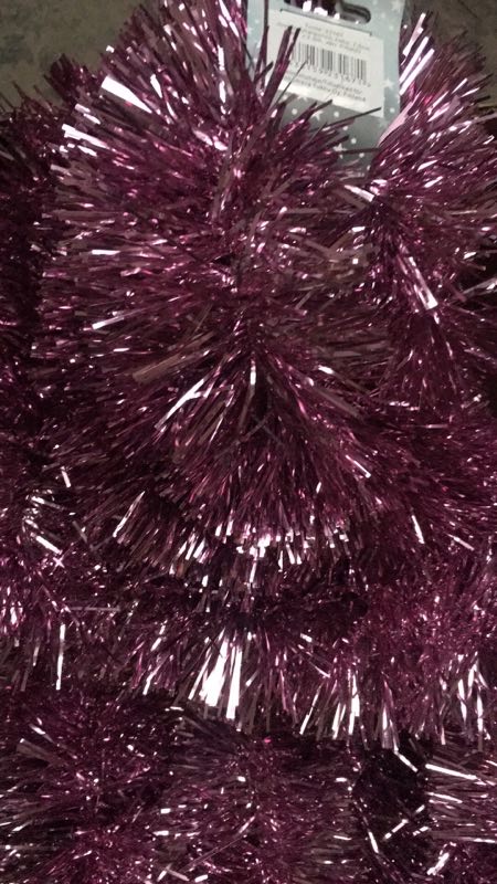 Joulunauha/punos, 7,5cm halk. x 2,0m, PINKKI
