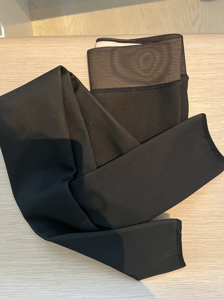 UUTUUS! THERMO/THIN LOOK legginssit S, 300DEN, polarfleece sisus, musta/skin
