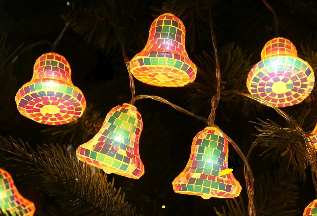 Peilimosaiikki Joulukello-sisävalosarja 10 Led