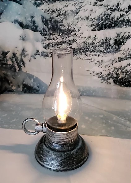 Paristokäyttöinen öljylamppu -lyhty 12.5*10.7*20.5cm 