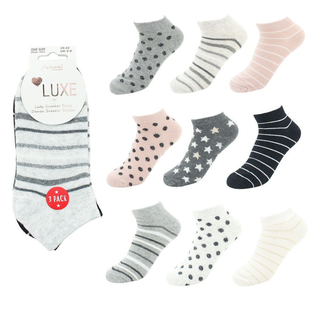 Sneaker sukat 3pack