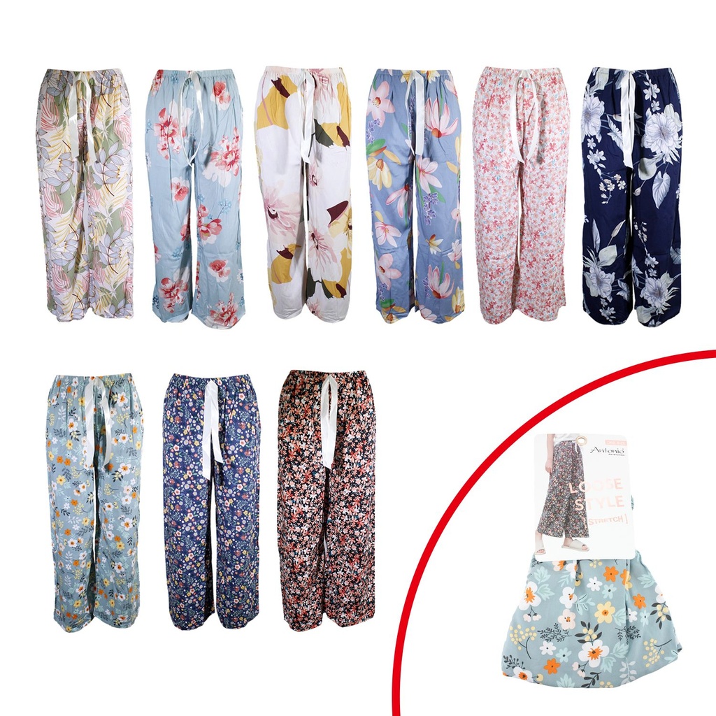 Naisten housut summer floral