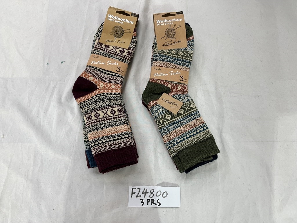 STOCK! Vlla/polyesteri sukka 39-42, 3par/pkt