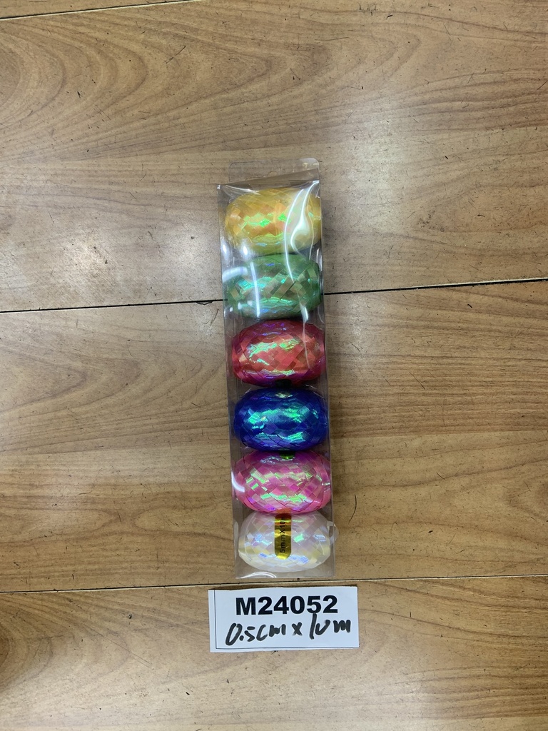 UUTUUS! Lahjapakkausnauha 6kpl, 5mm x 10m, hologrammi 