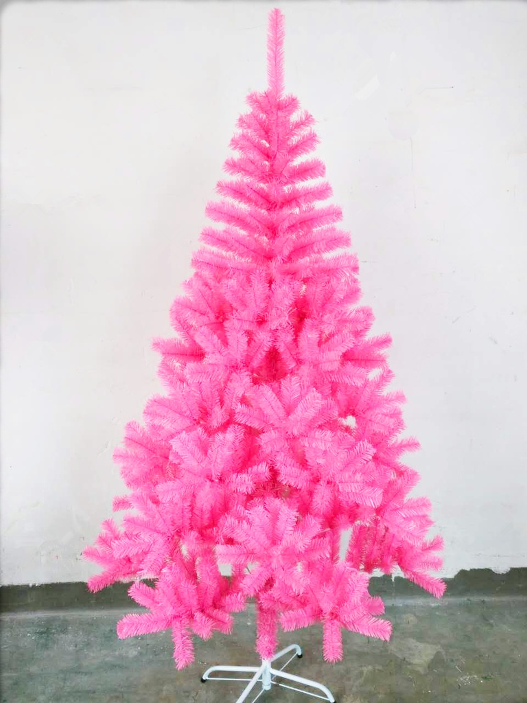 Joulukuusi 180cm, 560-tips,metallijalka, PINKKI