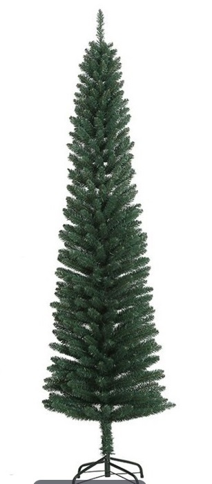 Joulukuusi SLIM 210 cm, lev. 52 cm, 417 tips, TUMMANVIHREÄ