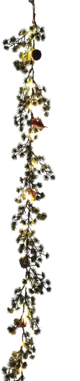 Led-havuköynnös 30 Led 180 cm, paristokäyttöinen
