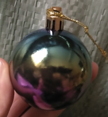 UUTUUS! Joulukuusenpallot 3cm, 12kpl, elektroplate ( hologrammi/moniväri ) 