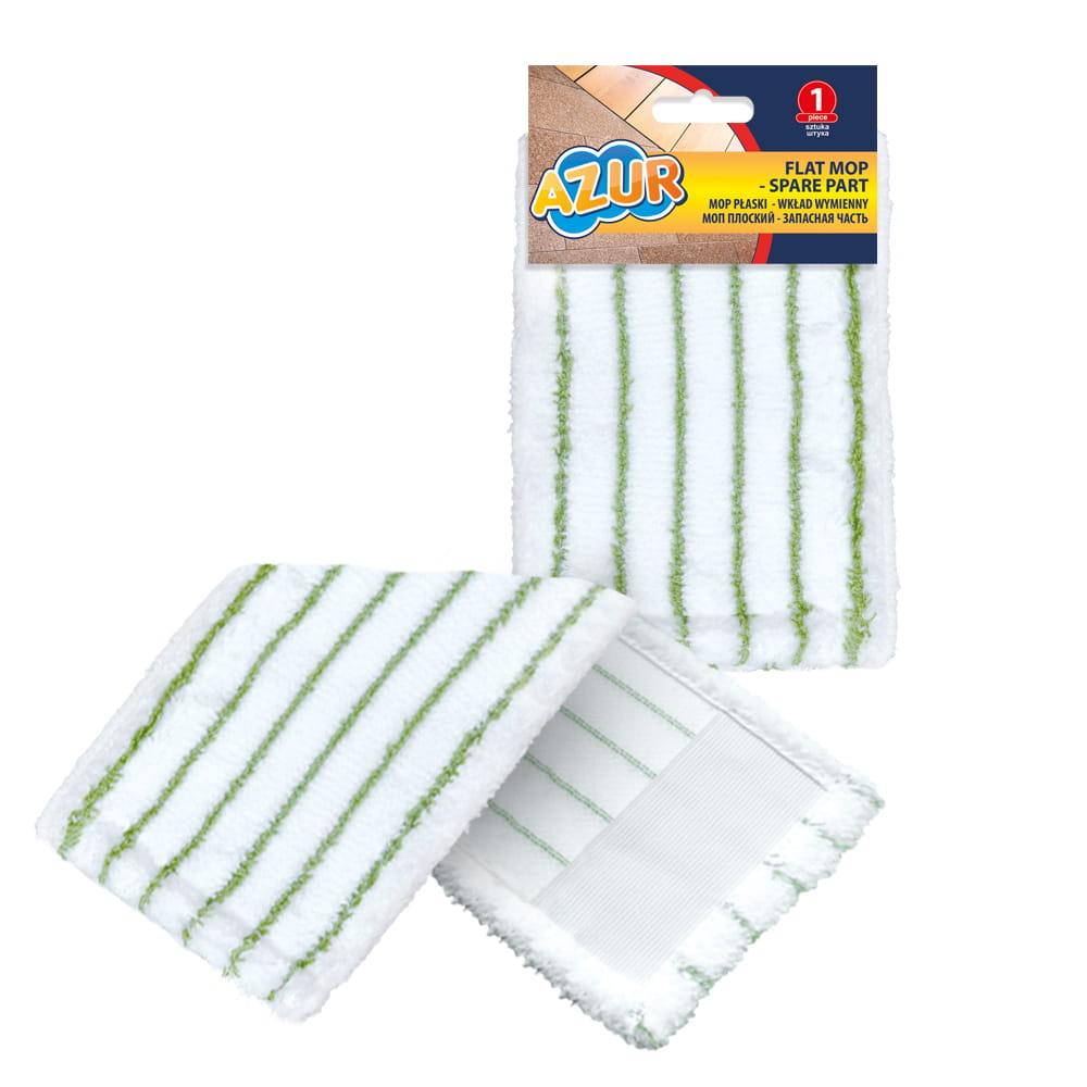 Mikrokuitunen vaihtomoppi AZUR- moppiin. Materiaali 100% polyester.