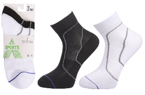 UUTUUS! HI-TECH puuvilla sport/treenisukka MID-CUT 2par/pkt. 35-38 froteepohja