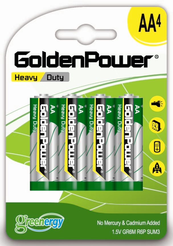 Paristo HEAVY DUTY AA X 4kpl/korttipkt. 