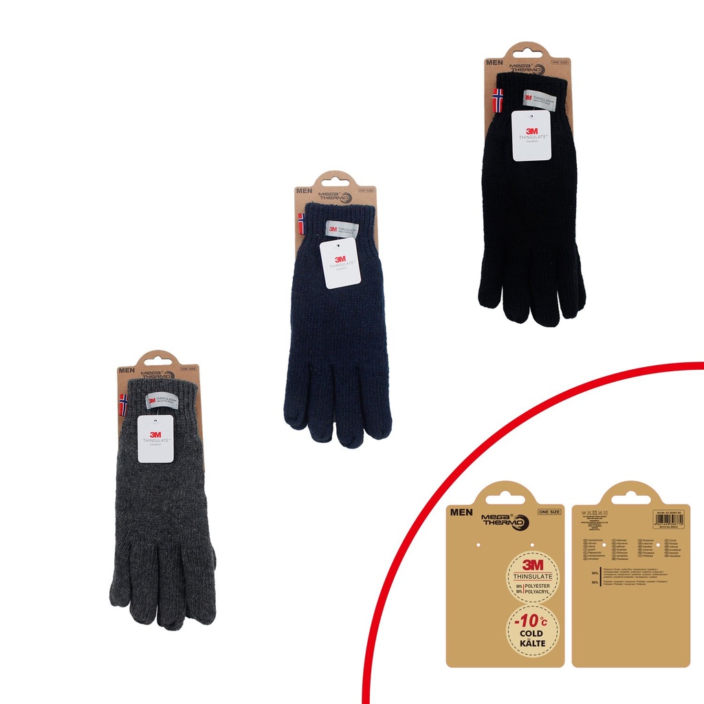 Miesten käsineet Basic kanssa Thinsulate 3M