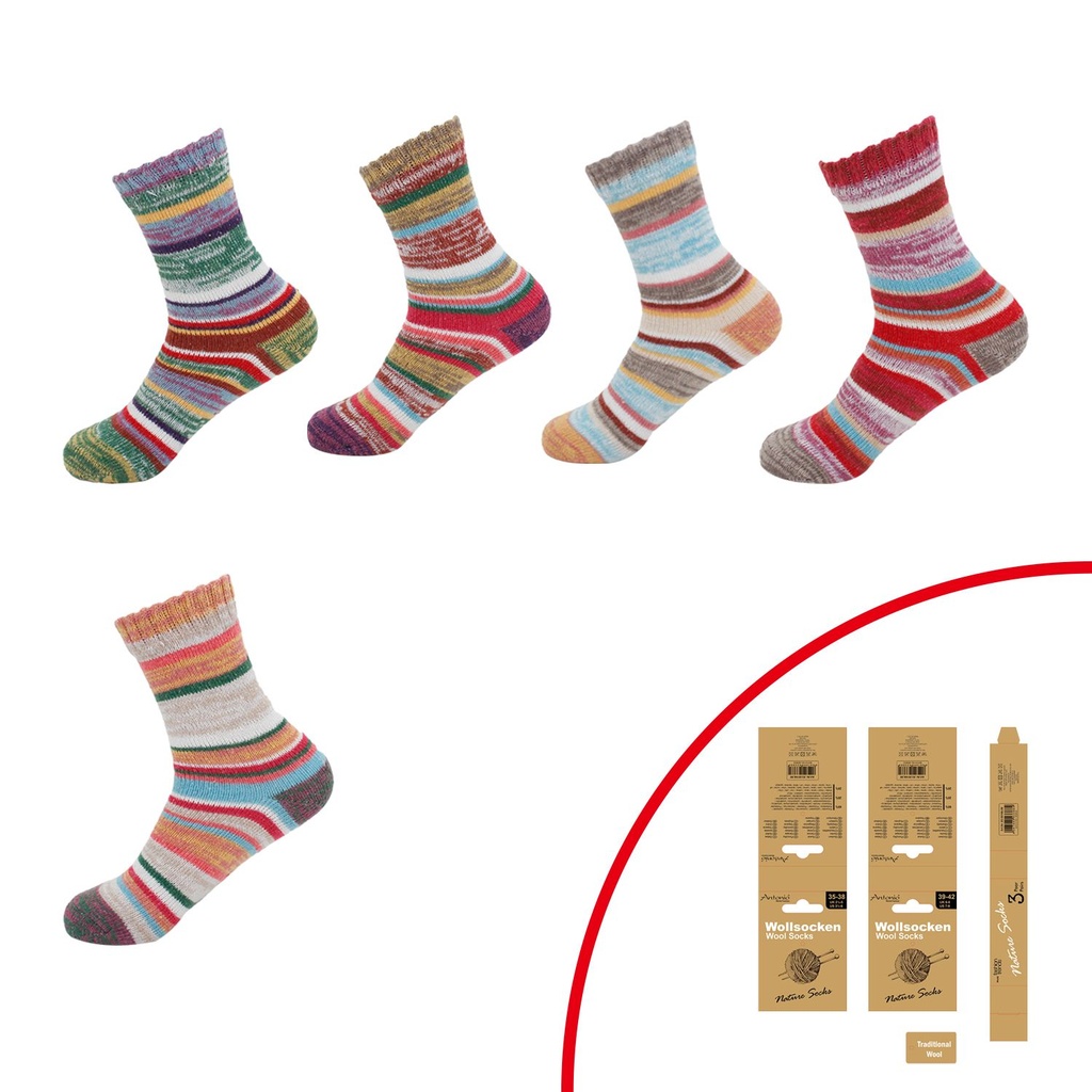 3pack naisten villasukat 