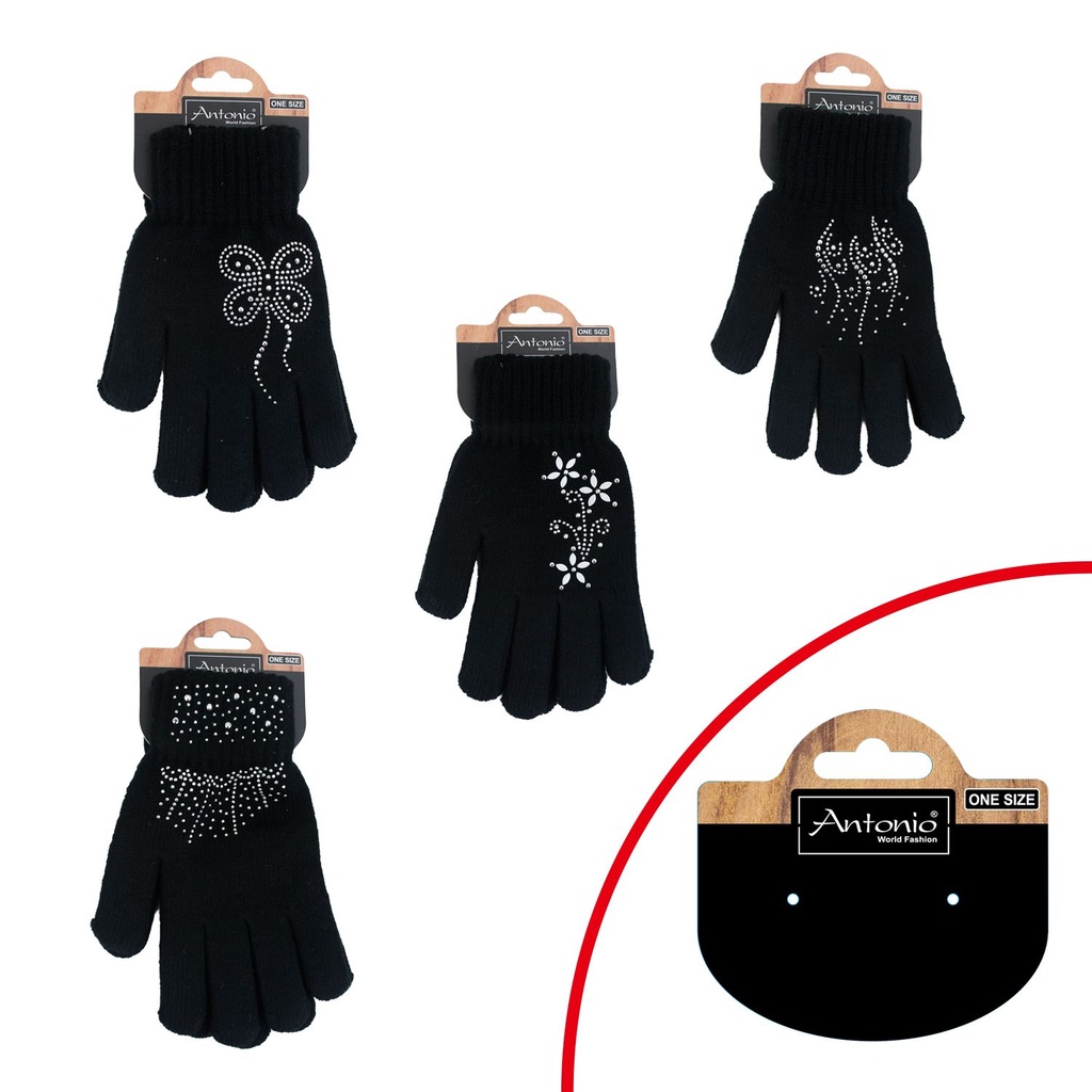Glitter kuvio käsineet