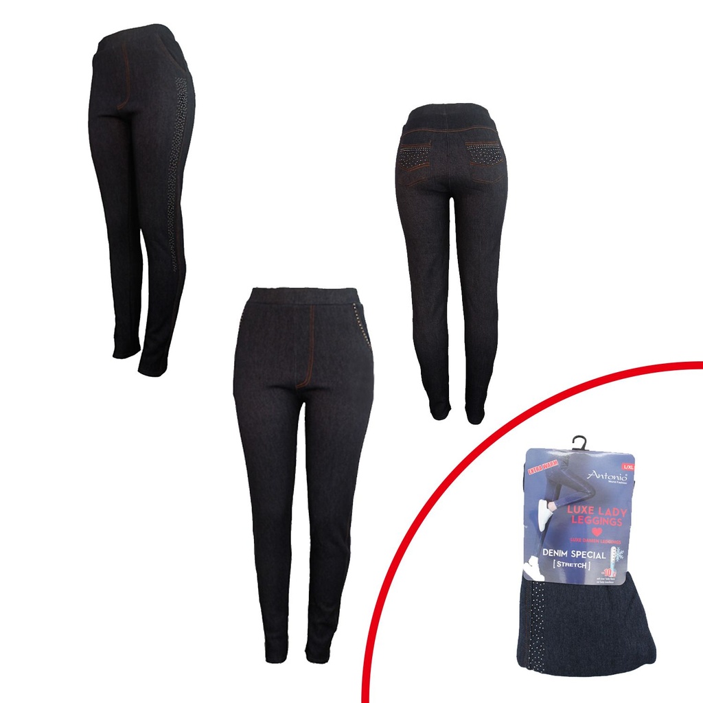 Nasiten farkku leggingsit timantteja
