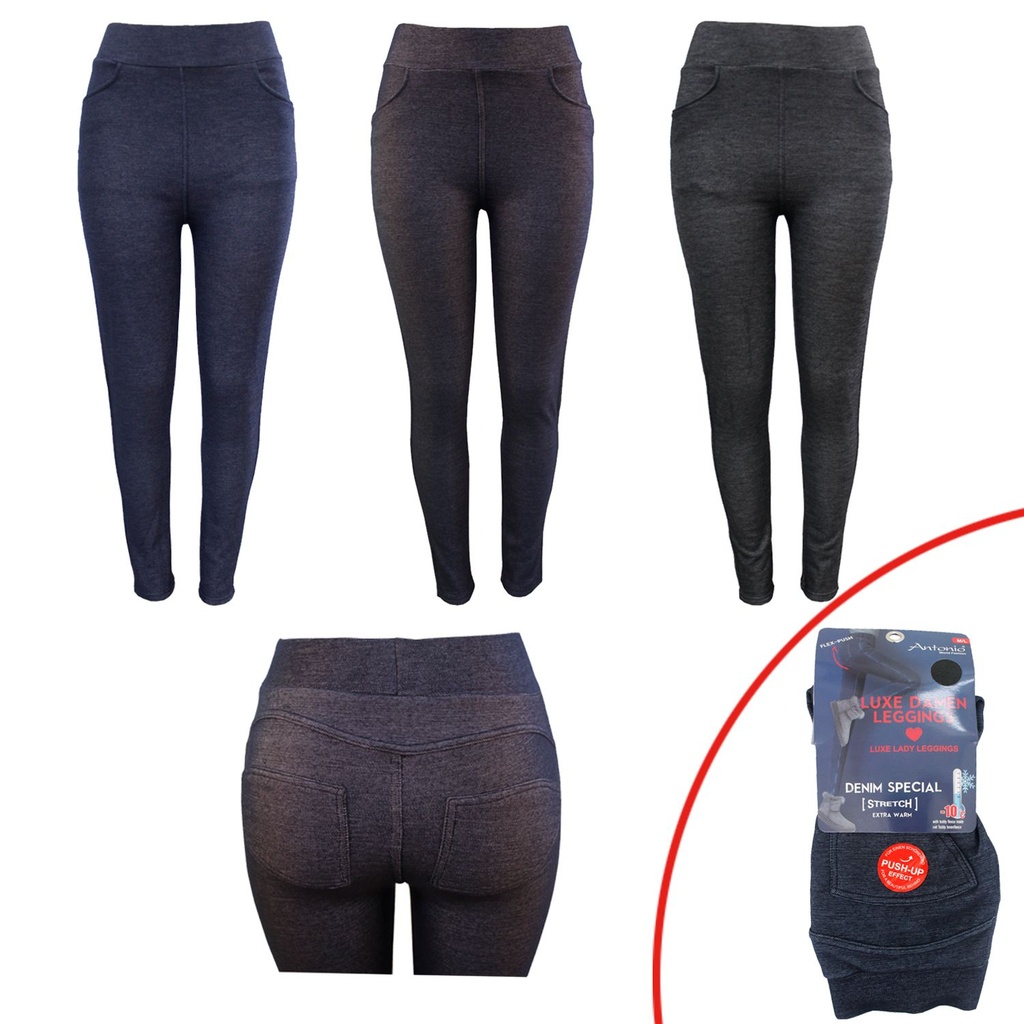 Leggingsit Flex-Push Tummat farkut