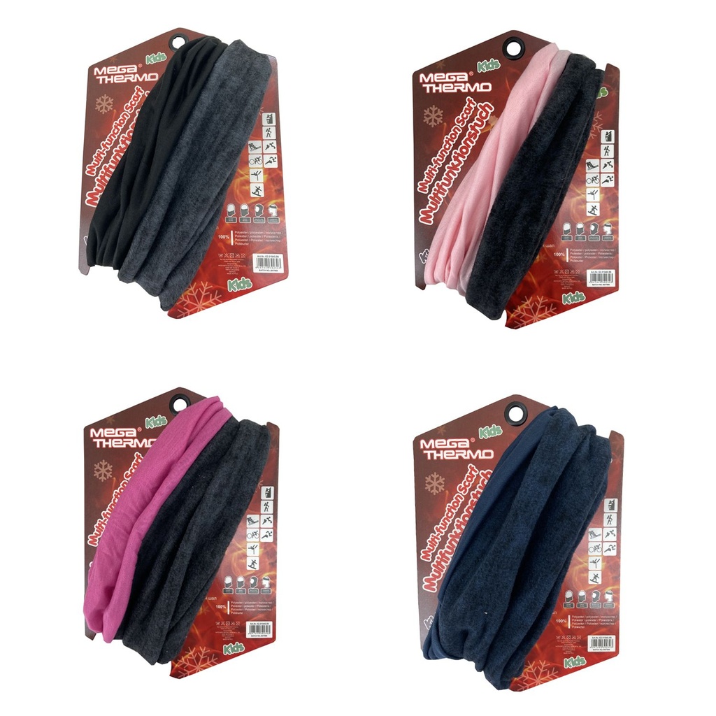 Lapset Mega Thermo monikäyttöinen huivi fleece 