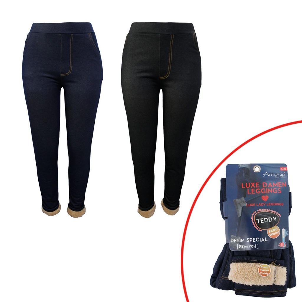 Leggingsit ruskea Teddy sisällä